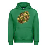 Emerald camouflage and leopard patch  5 Urban Hoodie - BundleAndBundleShop