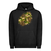 Pigment Black camouflage and leopard patch  5 Urban Hoodie - BundleAndBundleShop