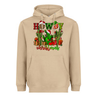 Mushroom howdy christmas with cactusses Heavyweight Hoodie - CowGirlArtShop