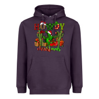 Plum howdy christmas with cactusses Heavyweight Hoodie - CowGirlArtShop