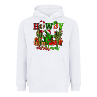 White howdy christmas with cactusses Heavyweight Hoodie - CowGirlArtShop