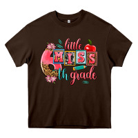 Chocolate Brown little miss 6 th grade Heavy Core Tee - AdoDesignShop