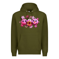 Army Green pink christmas Premium Hoodie - CowGirlArtShop