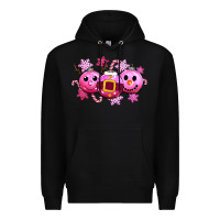 Black pink christmas Premium Hoodie - CowGirlArtShop