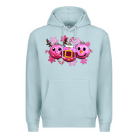 Blue Mist pink christmas Premium Hoodie - CowGirlArtShop