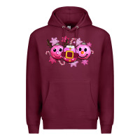Burgundy pink christmas Premium Hoodie - CowGirlArtShop