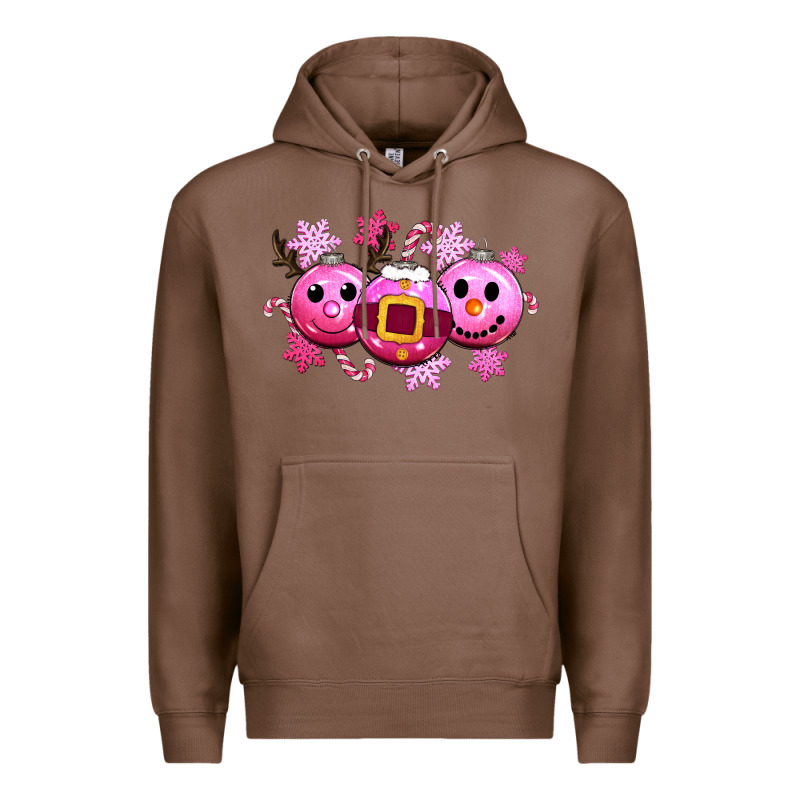 Pink Christmas Premium Hoodie by CowGirlArtShop | Teevron