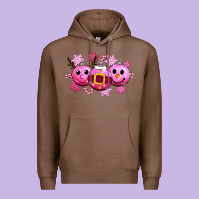 Pink Christmas Premium Hoodie Designed By Cowgirlartshop