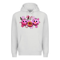 Dove Grey pink christmas Premium Hoodie - CowGirlArtShop
