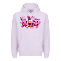 Lilac pink christmas Premium Hoodie - CowGirlArtShop