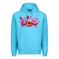 Ocean Blue pink christmas Premium Hoodie - CowGirlArtShop