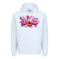 White pink christmas Premium Hoodie - CowGirlArtShop