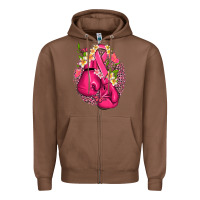Chestnut cancer boxing gloves with ribbon Zipper Hoodie - NancyCooperArtShop