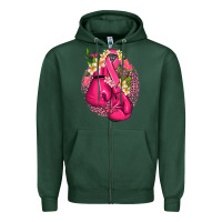 Sports Green cancer boxing gloves with ribbon Zipper Hoodie - NancyCooperArtShop