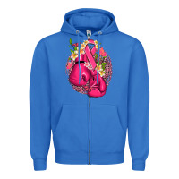 True Royal cancer boxing gloves with ribbon Zipper Hoodie - NancyCooperArtShop