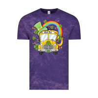 Cloud Purple st. patrick's day school bus Vintage Tee - MaliasSmallBusiness