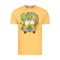 Vintage Mustard st. patrick's day school bus Vintage Tee - MaliasSmallBusiness