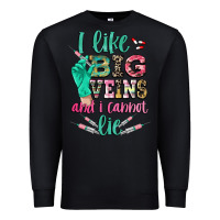 Black i like big veins and i cannot lie Premium Sweatshirt - CowGirlArtShop