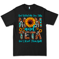 Black god gifted me two titles mom and teta and i rock t Premium Tee - JahusDesignShop