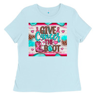 Baby Blue give cancer the boot Ladies Tee - JahusDesignShop