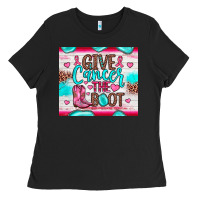 Black give cancer the boot Ladies Tee - JahusDesignShop