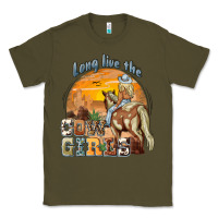 Army Green long live the cowgirls Classic Tee - NancyCooperArtShop