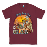 Burgundy long live the cowgirls Classic Tee - NancyCooperArtShop