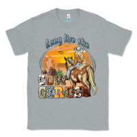 Heather Grey long live the cowgirls Classic Tee - NancyCooperArtShop