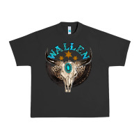 Pigment Black wallen with bull skull Urban Heavy Tee - NancyCooperArtShop