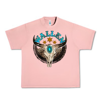 Salmon wallen with bull skull Urban Heavy Tee - NancyCooperArtShop