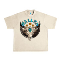 Sandshell wallen with bull skull Urban Heavy Tee - NancyCooperArtShop