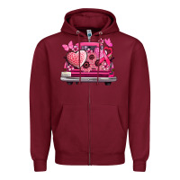 Cancer Truck Back View Zipper Hoodie | Teevron
