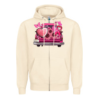 Sandshell cancer truck back view Zipper Hoodie - NancyCooperArtShop