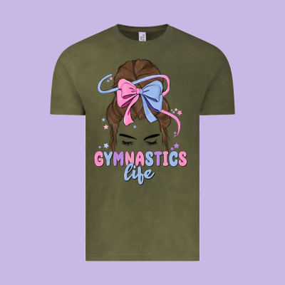 Gymnastics Life Vintage Tee Designed By Maliassmallbusiness