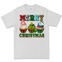 Dove Grey merry christmas with cupcakes Premium Tee - AdoDesignShop