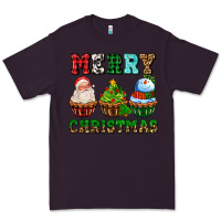 Plum merry christmas with cupcakes Premium Tee - AdoDesignShop