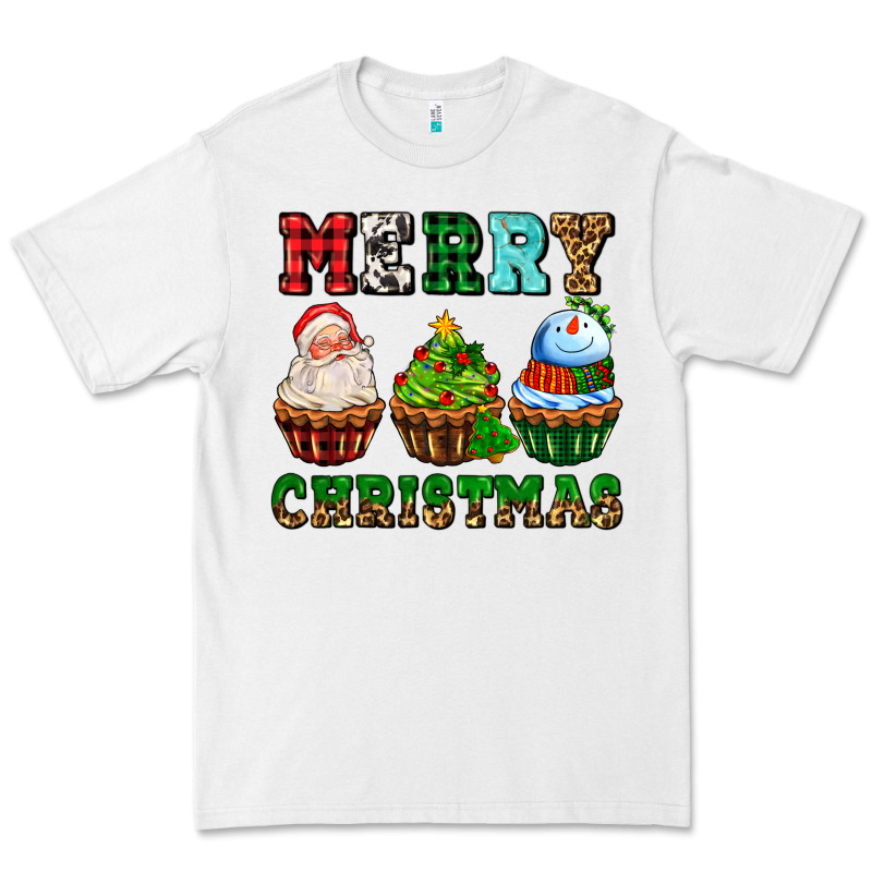 Merry Christmas With Cupcakes Premium Tee by AdoDesignShop | Teevron