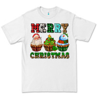 White merry christmas with cupcakes Premium Tee - AdoDesignShop