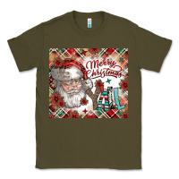 Army Green merry christmas y'all Classic Tee - CowhideDigitalArt