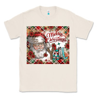 Natural merry christmas y'all Classic Tee - CowhideDigitalArt