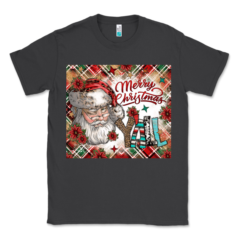 Merry Christmas Y'all Classic Tee by CowhideDigitalArt | Teevron