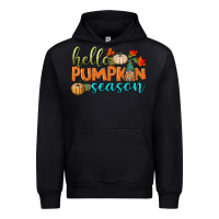 Black hello pumpkin season Urban Hoodie - BundleAndBundleShop