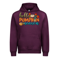 Mauve Wine hello pumpkin season Urban Hoodie - BundleAndBundleShop