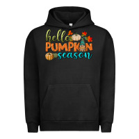 Pigment Black hello pumpkin season Urban Hoodie - BundleAndBundleShop