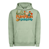 Pigment Oil Green hello pumpkin season Urban Hoodie - BundleAndBundleShop