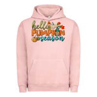 Pigment Salmon hello pumpkin season Urban Hoodie - BundleAndBundleShop