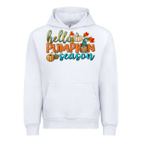 White hello pumpkin season Urban Hoodie - BundleAndBundleShop