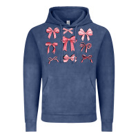 Vintage Denim pink ribbons Vintage Hoodie - MaliasSmallBusiness