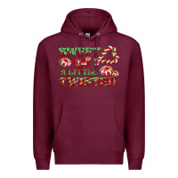 Burgundy sweet but a little twisted Premium Hoodie - CowGirlArtShop