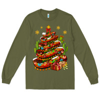 Army Green Christmas Feliz Navidad Sombrero Tree Long Sleeve Tee - BundleAndBundleShop